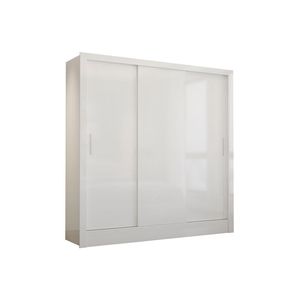 Guarda Roupa Casal Fortaleza 3 Portas Carioca Móveis Branco