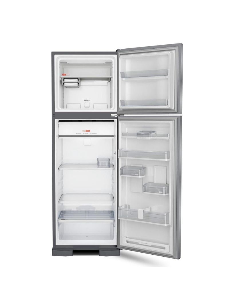 Geladeira Brastemp Frost Free Duplex 400 Litros Inox Com Freezer Control BRM54JKANA 127V