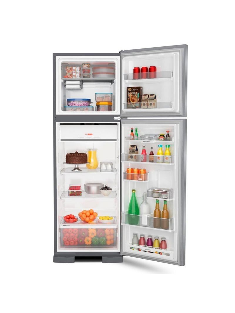 Geladeira Brastemp Frost Free Duplex 400 Litros Inox Com Freezer Control BRM54JKANA 127V