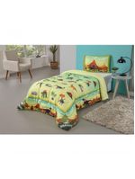 Kit Edredom Plush Fofinho Infantil Dupla Face Dream 2 Peças Solteiro - Dinossauro