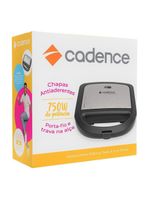 Sanduicheira Elétrica Cadence Toast & Grill Prime Inox 110V
