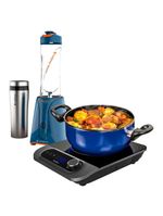 Kit Blender Zoop Sport Inox E Cooktop Por Indução Cadence 110V