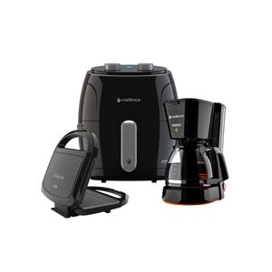 Kit Super Cook Cadence Fritadeira 3,8L Sanduicheira Cafeteira 220V