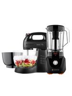 Kit Cadence Black - Batedeira Special E Liquidificador Robust 110V