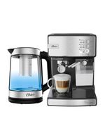 Kit Inox Cafeteira Espresso Nova Primalatte E Chaleira Oster Tea 110V