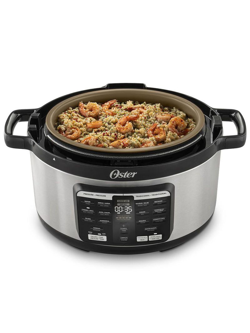Panela De Pressão Elétrica Multifunções 5,7L Oster 220V
