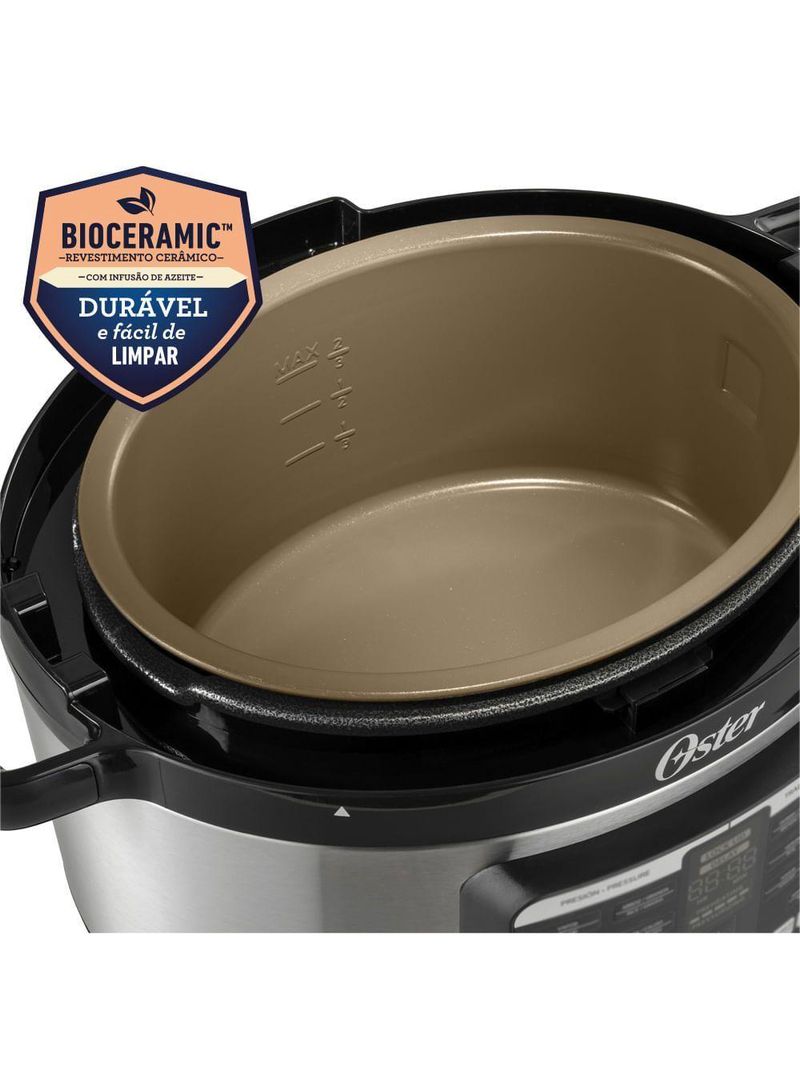 Panela De Pressão Elétrica Multifunções 5,7L Oster 220V