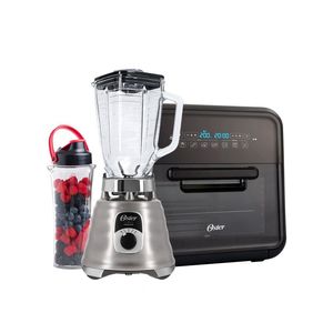 Kit Fritadeira Super Fryer E Liquidificador New Osterizer Com Jarra Blen N Go Oster 220V