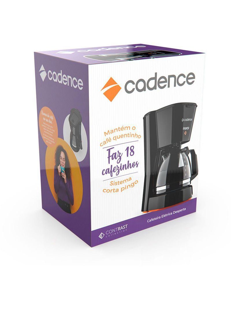 Cafeteira Elétrica Cadence Desperta Contrast – 110V