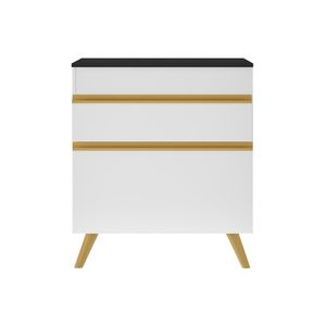 Gabinete Banheiro 1 Porta E 1 Gav Retrô 70cm Mp5024 Branco