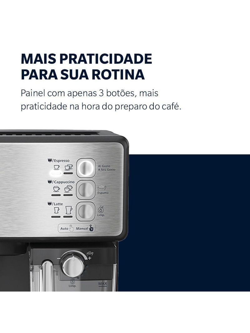 Cafeteira Espresso Oster Nova Primalatte Inox 220V