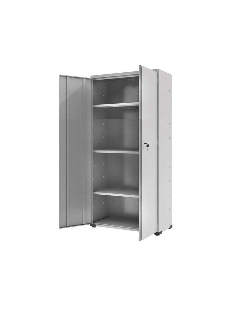 Armário Aço Escritório Fechadura 3 Prateleiras Ea303 Azul