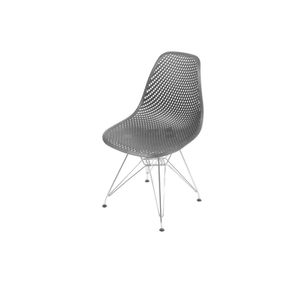 Cadeira OR-1119CR Em Polipropileno Base Cromada OR Design Preto