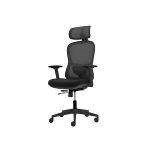 Cadeira Ergonômica NR 17 Presidente Prime Encosto Mesh Apoio De Cabeça E Braços Ajustáveis Preta