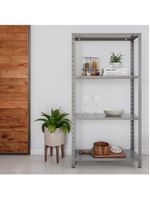 Estante Aço 4 Prateleiras Eaf006 Cinza