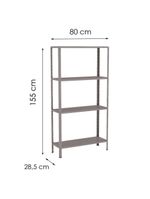 Estante Aço 4 Prateleiras Eaf006 Cinza