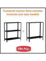 Estante Aço 5 Prateleiras Eaf005 Preta