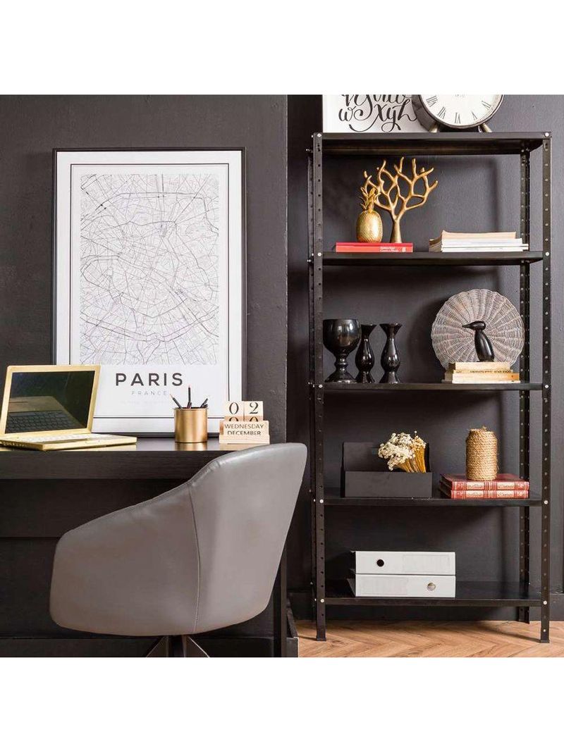 Estante Aço 5 Prateleiras Eaf005 Preta