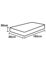 Jogo Cama Lençol Sonnet Solteiro Malha Lisa 100% Algodão Macio 2 Peças - Cinza