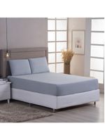 Jogo Cama Lençol Sonnet Solteiro Malha Lisa 100% Algodão Macio 2 Peças - Cinza