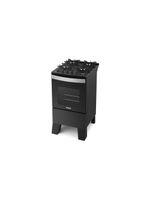 Fogão Itatiaia Itaglas Piso 4 Bocas Preto Mesa De Vidro Bivolt 3700000370