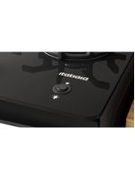 Fogão Itatiaia Itaglas Piso 4 Bocas Preto Mesa De Vidro Bivolt 3700000370
