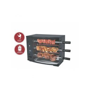 Churrasqueira Assador Rotativa Elétrica 3 Espetos 55 Cm Vitta Smart 127v - Arke