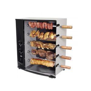 Churrasqueira Assador 5 Espetos Rotativa Giratório 65 Cm Gás Gn Infravermelho Agr5 Bivolt - Arke