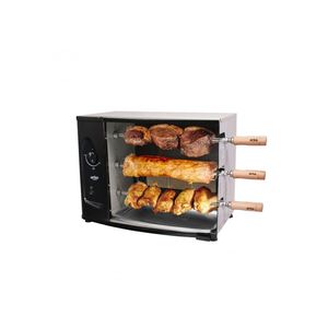 Churrasqueira Assador A Gás Glp Rotativa Elétrica 56 Cm Aço Carbono Infravermelho Agr3 Bivolt - Arke