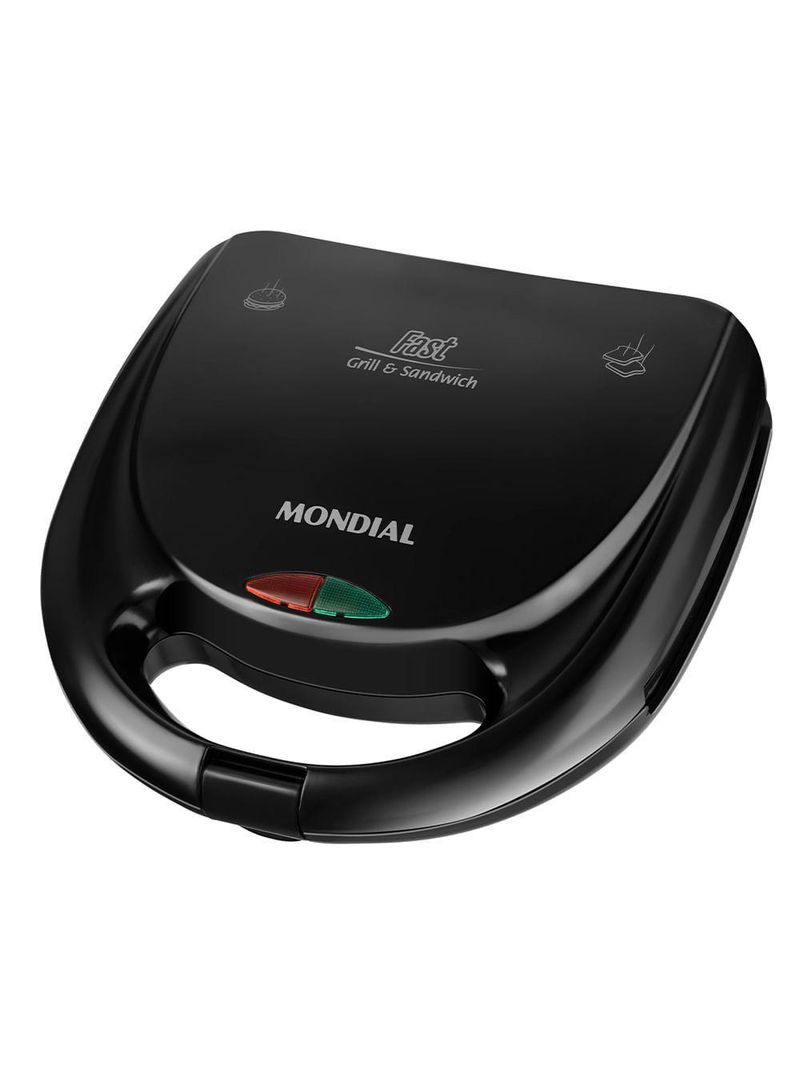 Sanduicheira Mondial Fast Grill E Sandwich Preto S-12 127V