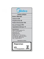 Lava louça Midea Cinza 220V 14 Serviços (DWA14S2)