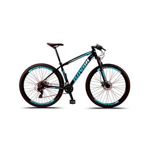 Bicicleta Bike Aro 29 Alumínio 21 Velocidades Shimano Suspensão Freio A Disco Cor: Azul Tam: 15