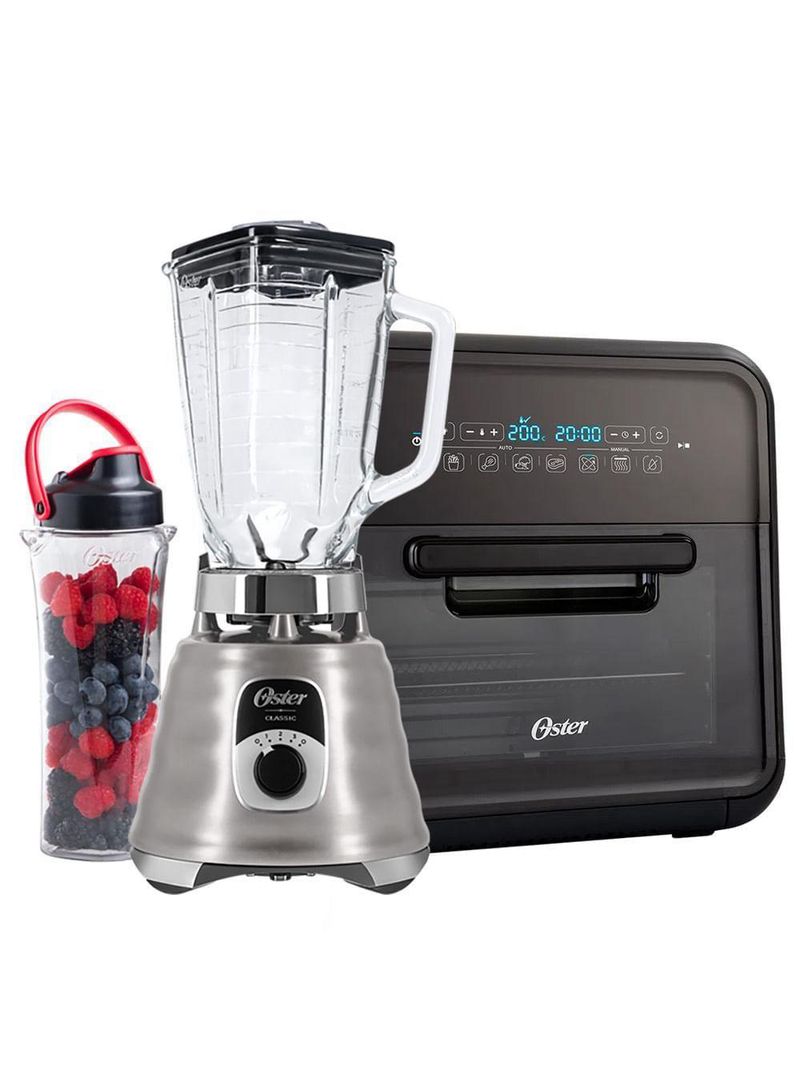 Kit Fritadeira Super Fryer e Liquidificador New Osterizer com Jarra Blend N Go – 220V