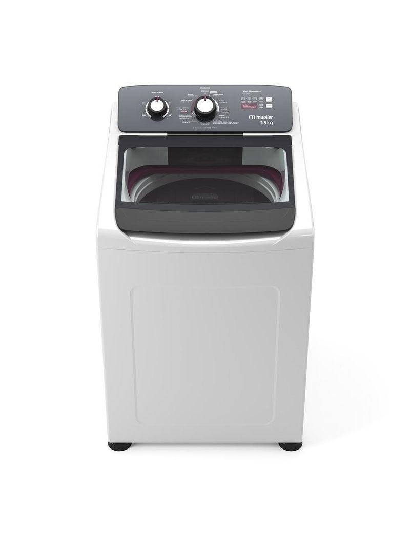 Máquina De Lavar Mueller 15kg Automática Com Ultracentrifugação E Ciclo Rápido Branca MLA15 220V