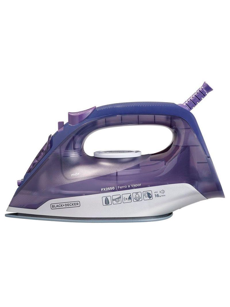 B&d 220 Ferro A Vapor Fx2550 Lilas/branco 220v