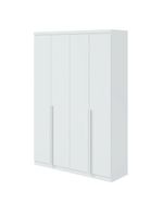 Guarda-roupa Solteiro Alonzo 4 Portas 2 Gavetas Branco Lopas