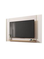 Painel Para Tv Até 65 Polegadas 1,80m Com Impressão 3D Intense Caemmun Madeir/off