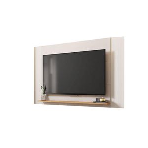 Painel Para Tv Até 65 Polegadas 1,80m Com Impressão 3D Intense Caemmun Madeir/off