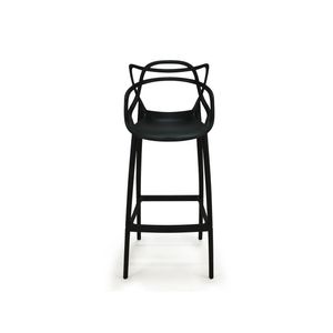 Banqueta Alta Allegra Design Cozinha Bancada Preto