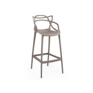 Banqueta Alta Allegra Com Encosto Design Cozinha/bancada - Fendi