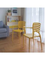 Cadeira Sofia com Braço Amarela Tramontina