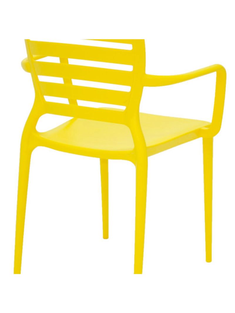 Cadeira Sofia com Braço Amarela Tramontina