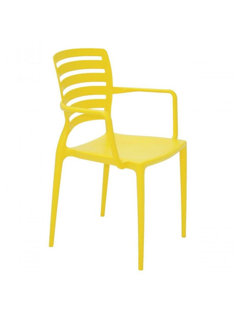 Cadeira Sofia com Braço Amarela Tramontina