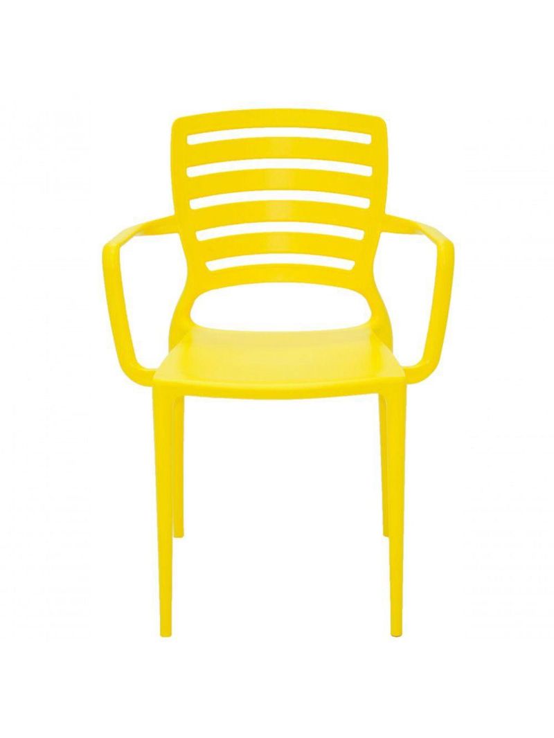 Cadeira Sofia com Braço Amarela Tramontina