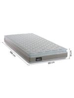 Colchao Hellen Millenium D33 C/pillow 0,88x19 Bg** Bege