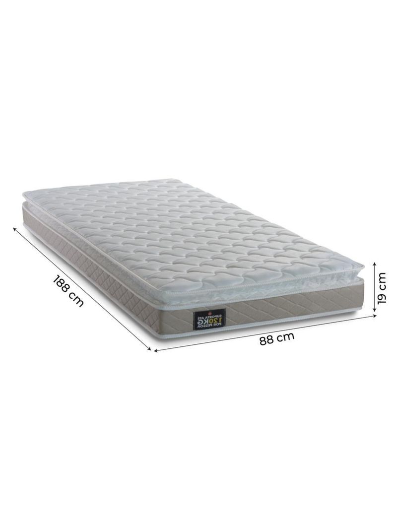 Colchao Hellen Millenium D33 C/pillow 0,88x19 Bg** Bege