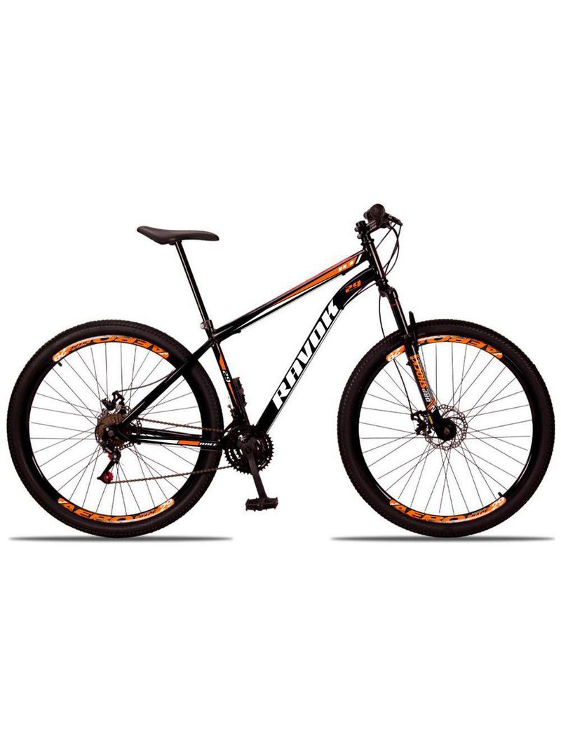 Bicicleta Bike Aço Aro 29 Dianteira 21 Vel  Laranja