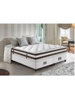 Cama Box King Colchão + Box Molas Ensacadas Cama Inbox