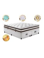 Cama Box King Colchão + Box Molas Ensacadas Cama Inbox