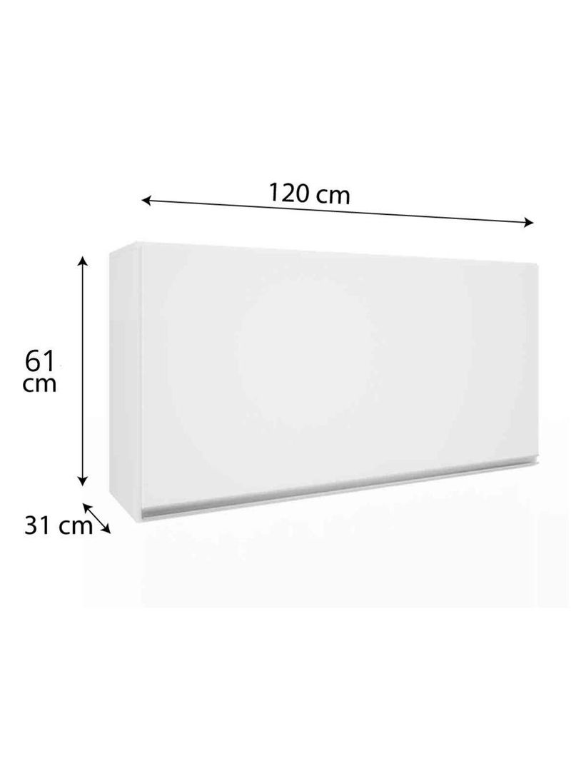 Armário Basculante 1,20m Top Class Batrol Branco Branco